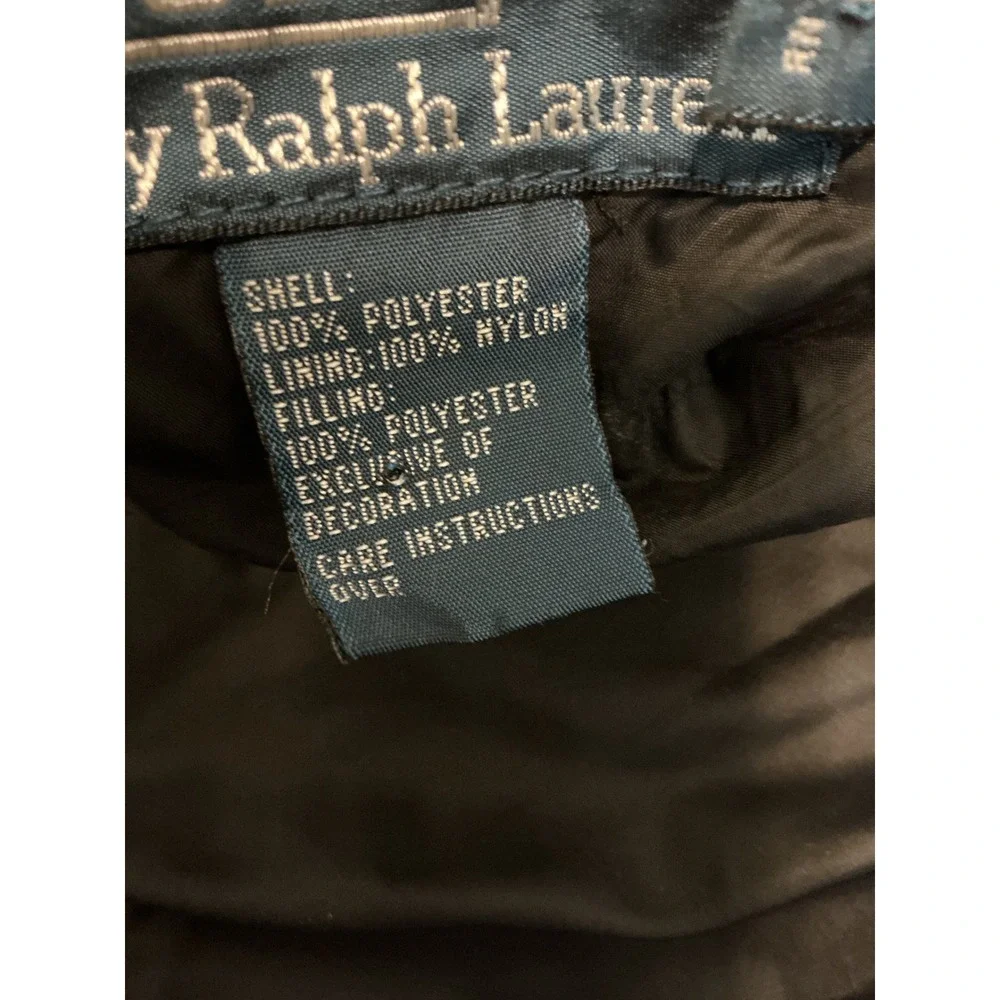 Polo Ralph Lauren Mens Quilted Jacket Black Diamond Quilt Polo Club Coat Medium